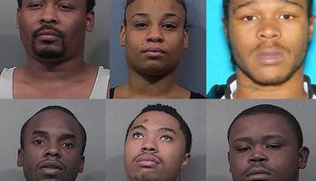 Row 1: Antoine Gates, Diana Veal, Dontaye Singletary. Row 2: Rashaad McNair, Jamell Brooks and Robert Earl Johnson III. 